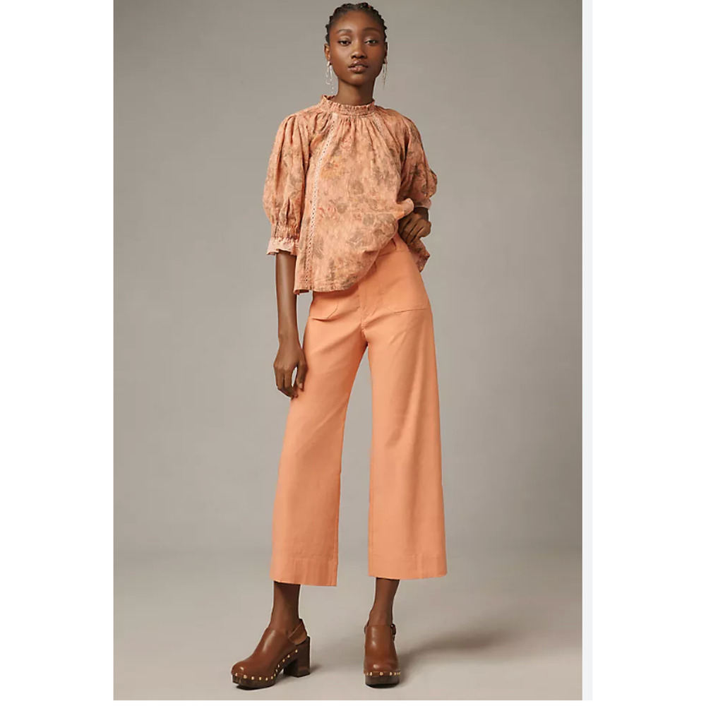 Anthropologie The Colette Cropped Wide-Leg Pants by Maeve 26
